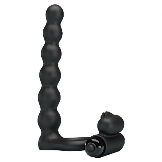 Черная насадка для двойной стимуляции Hercules Penis Sheath III - 15,3 см. - Baile - купить с доставкой в Ельце