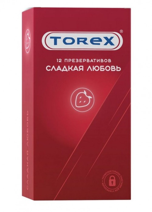 Презервативы Torex  Сладкая любовь  с ароматом клубники - 12 шт. - Torex - купить с доставкой в Ельце