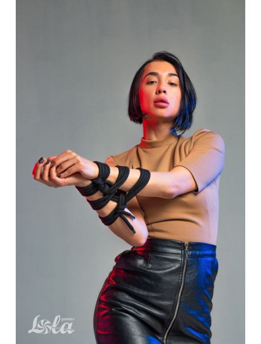 Черная веревка Do Not Disturb - 5 м. - Lola Games - купить с доставкой в Ельце