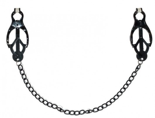 Зажимы на соски Darkside с цепочкой - Lola Games - купить с доставкой в Ельце