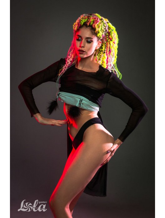 Зажимы на соски с черным пухом Euphoric - Lola Games - купить с доставкой в Ельце