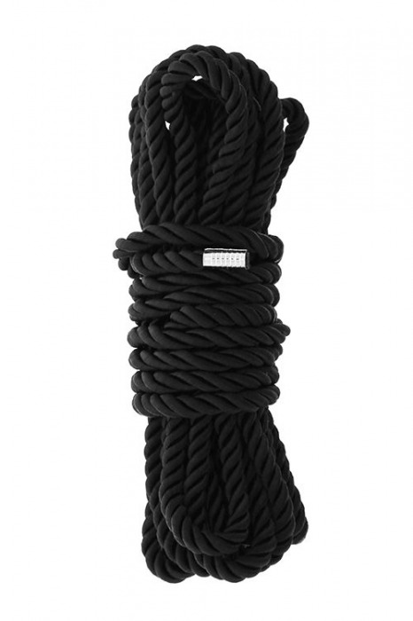 Черная веревка для шибари DELUXE BONDAGE ROPE - 5 м. - Dream Toys - купить с доставкой в Ельце