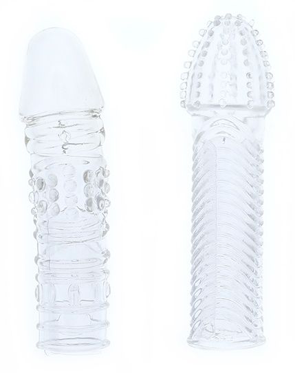 Комплект из 2 прозрачных насадок на пенис PENIS EXTENDER PACK - Dream Toys - в Ельце купить с доставкой