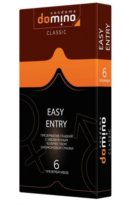 Презервативы с увеличенным количеством смазки DOMINO Easy Entry - 6 шт. - Domino - купить с доставкой в Ельце