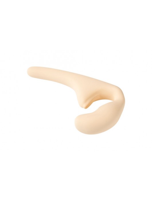 Бежевый безремневой страпон Seduction - 20,5 см. - Lola Games - купить с доставкой в Ельце