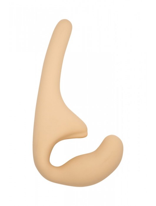 Бежевый безремневой страпон Seduction - 20,5 см. - Lola Games - купить с доставкой в Ельце