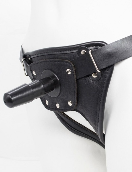 Черный пояс для насадок CLASS STRAP Restyling - LOVETOY (А-Полимер) - купить с доставкой в Ельце