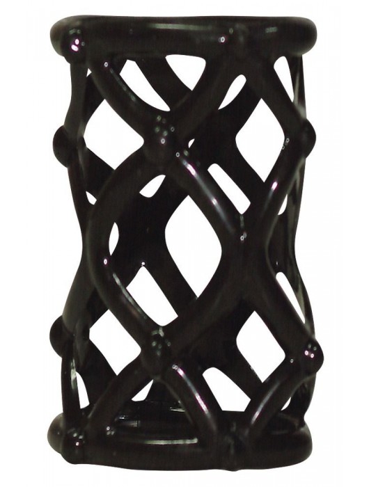 Чёрная насадка-сетка на пенис Orgasmus Wunder - Orion - в Ельце купить с доставкой