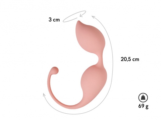 Персиковые вагинальные шарики Lota - Le Frivole