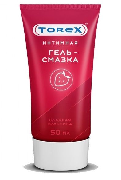 Смазка на водной основе TOREX  Сладкая клубника  - 50 мл. - Torex - купить с доставкой в Ельце
