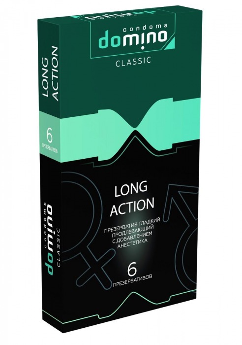 Презервативы с пролонгирующим эффектом DOMINO Classic Long action - 6 шт. - Domino - купить с доставкой в Ельце
