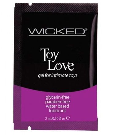 Лубрикант на водной основе для использования с игрушками WICKED Toy Love - 3 мл. - Wicked - купить с доставкой в Ельце