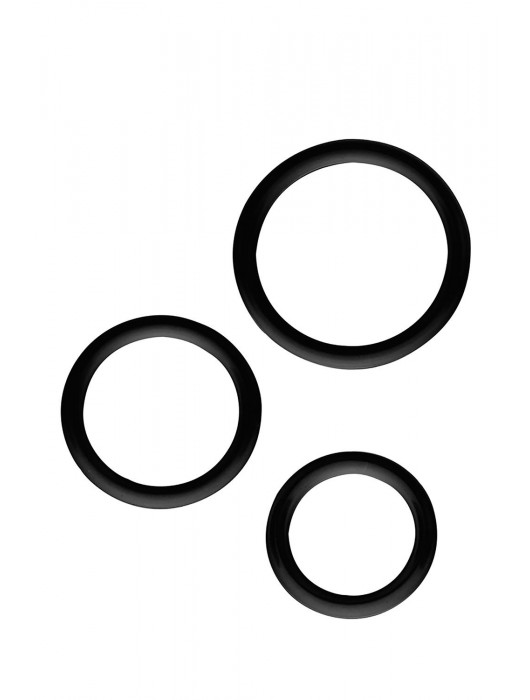 Набор из 3 эрекционных колец SILICONE COCKRINGS - Dream Toys - в Ельце купить с доставкой
