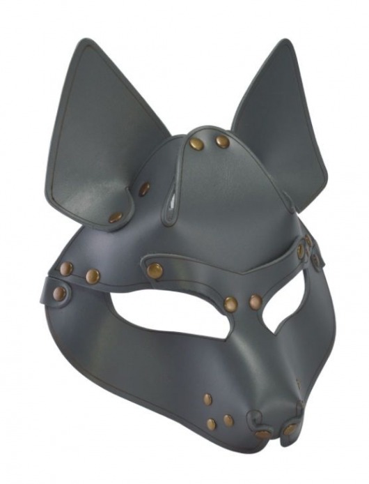 Серая маска Wolf с клепками - Sitabella - купить с доставкой в Ельце