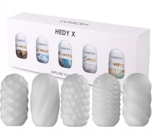 Набор из 5 мастурбаторов Hedy X5 Mixed - Svakom - в Ельце купить с доставкой