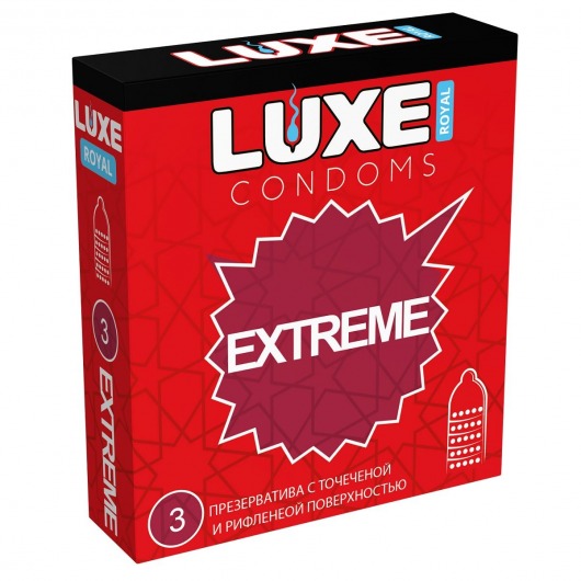 Текстурированные презервативы LUXE Royal Extreme - 3 шт. - Luxe - купить с доставкой в Ельце