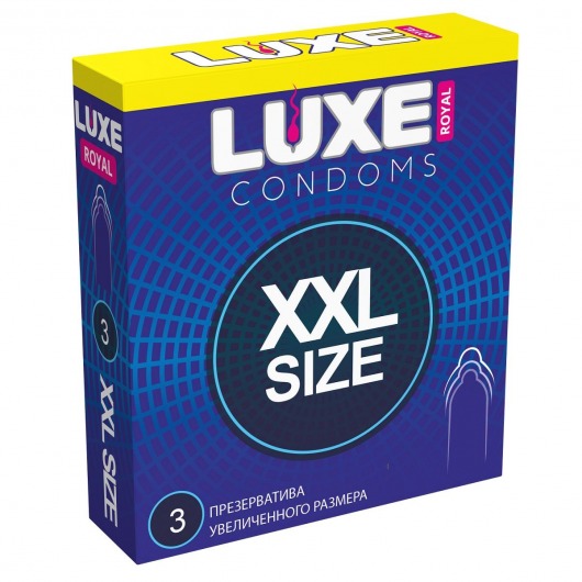 Презервативы увеличенного размера LUXE Royal XXL Size - 3 шт. - Luxe - купить с доставкой в Ельце