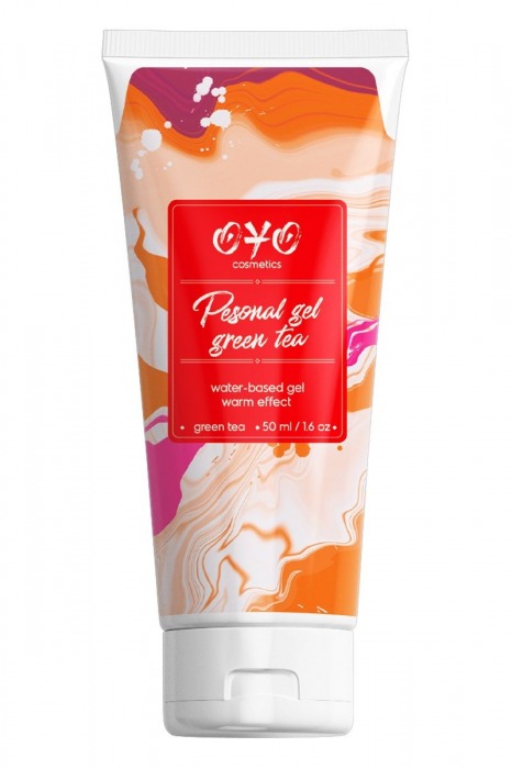 Интимная смазка на водной основе с согревающим эффектом OYO Personal Gel Green Tea - 50 мл. - OYO - купить с доставкой в Ельце