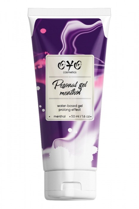 Интимная смазка на водной основе с пролонгирующим эффектом OYO Personal Gel Menthol - 50 мл. - OYO - купить с доставкой в Ельце