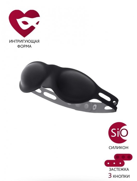 Черная плотная силиконовая маска - ToyFa - купить с доставкой в Ельце