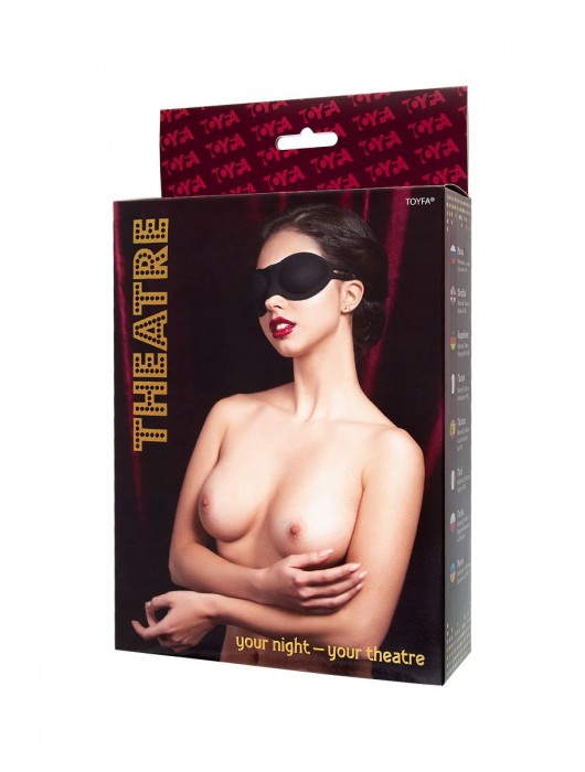 Черная плотная силиконовая маска - ToyFa - купить с доставкой в Ельце