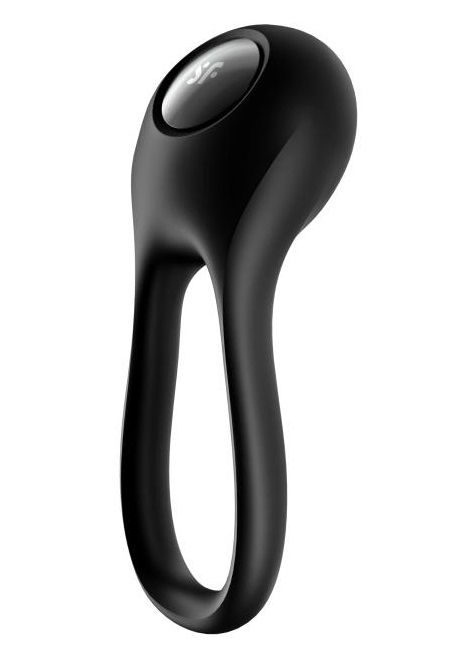 Черное эрекционное виброкольцо Majestic Duo - Satisfyer - в Ельце купить с доставкой