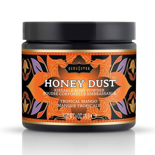Пудра для тела Honey Dust Body Powder с ароматом манго - 170 гр. - Kama Sutra - купить с доставкой в Ельце