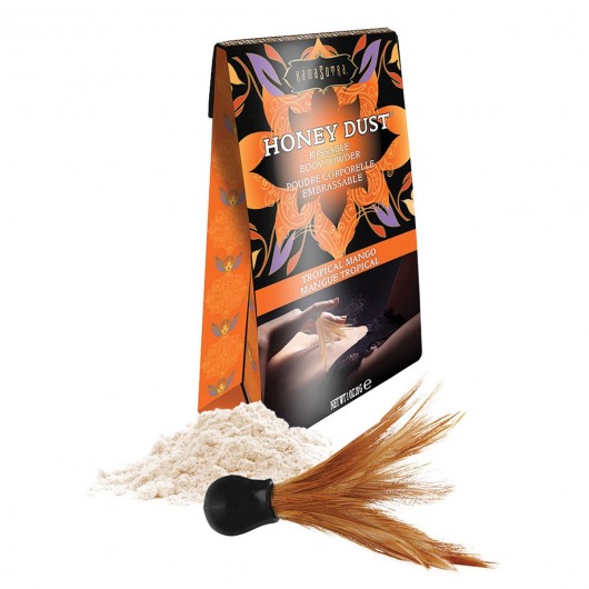 Пудра для тела Honey Dust Body Powder с ароматом манго - 28 гр. - Kama Sutra - купить с доставкой в Ельце