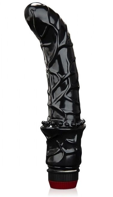 Черный вибромассажер простаты 6  Premium Prostate Massager - BlueLine - в Ельце купить с доставкой