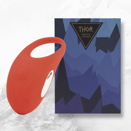 Красное кольцо с вибрацией Thor Cockring - FeelzToys - в Ельце купить с доставкой