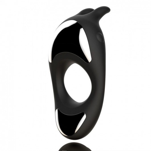 Черное эрекционное кольцо с двумя моторами Zeus Dual Vibe Cock Ring - FeelzToys - в Ельце купить с доставкой