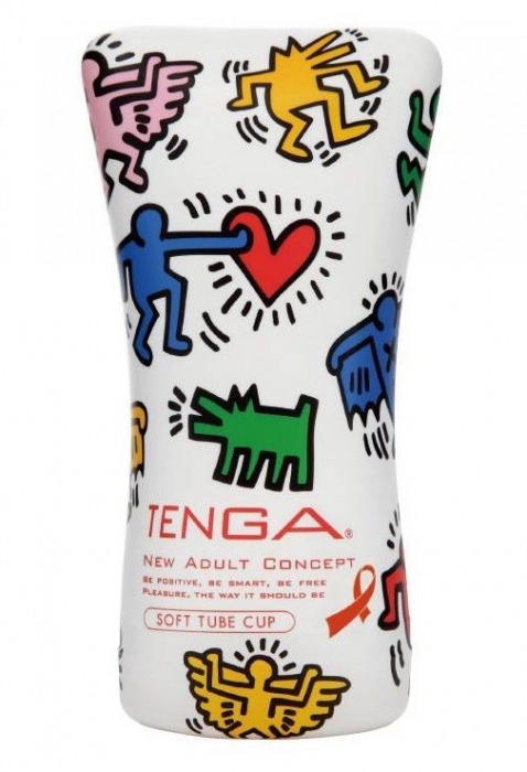 Мастурбатор-туба Keith Haring Soft Tube CUP - Tenga - в Ельце купить с доставкой