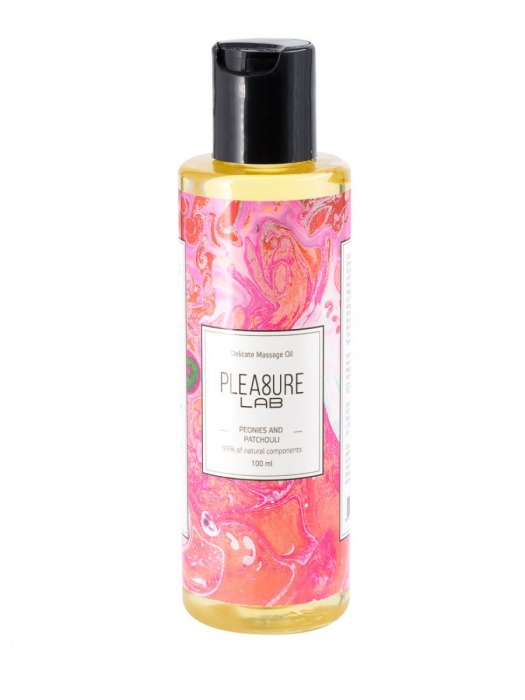 Массажное масло Pleasure Lab Delicate с ароматом пиона и пачули - 100 мл. - Pleasure Lab - купить с доставкой в Ельце