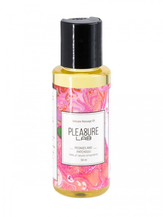 Массажное масло Pleasure Lab Delicate с ароматом пиона и пачули - 50 мл. - Pleasure Lab - купить с доставкой в Ельце