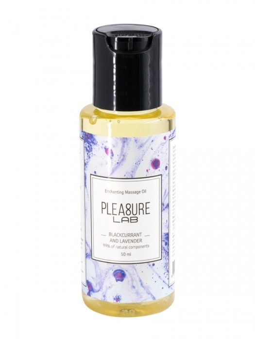 Массажное масло Pleasure Lab Enchanting с ароматом черной смородины и лаванды - 50 мл. - Pleasure Lab - купить с доставкой в Ельце