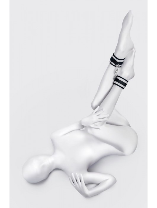 Серебристо-черные оковы Anonymo - ToyFa - купить с доставкой в Ельце