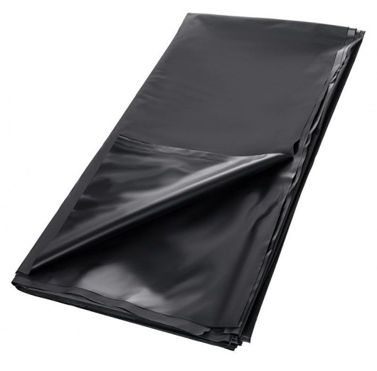 Черная простыня для секса из ПВХ - 220 х 200 см. - ToyFa - купить с доставкой в Ельце