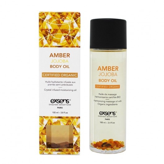 Органическое массажное масло AMBER JOJOBA - 100 мл. - Exsens - купить с доставкой в Ельце