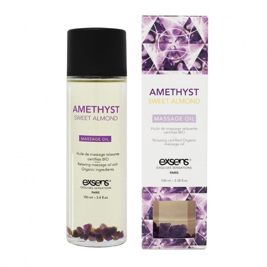 Органическое массажное масло AMETHYST SWEET ALMOND - 100 мл. - Exsens - купить с доставкой в Ельце