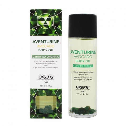 Органическое массажное масло AVENTURINE AVOCADO - 100 мл. - Exsens - купить с доставкой в Ельце