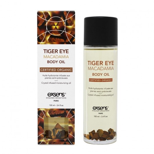Органическое массажное масло TIGER EYE MACADAMIA - 100 мл. - Exsens - купить с доставкой в Ельце