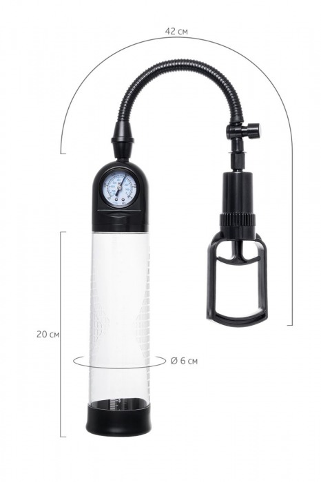 Прозрачная механическая помпа Helmer с манометром - Sexus - в Ельце купить с доставкой