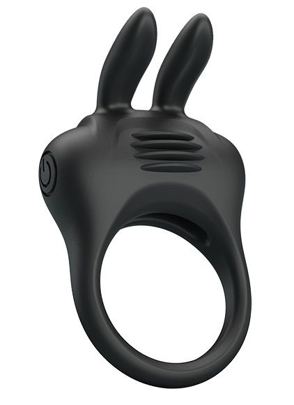 Черное эрекционное кольцо с вибрацией Davion - Baile - в Ельце купить с доставкой