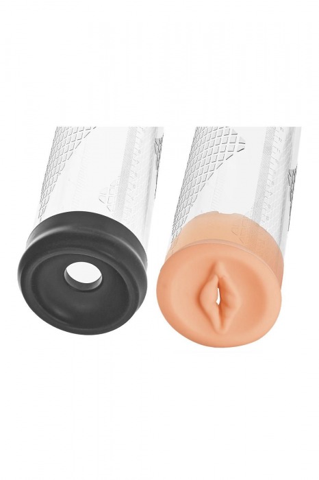 Прозрачная вакуумная помпа с манометром Deluxe Penis Pump - Dream Toys - в Ельце купить с доставкой