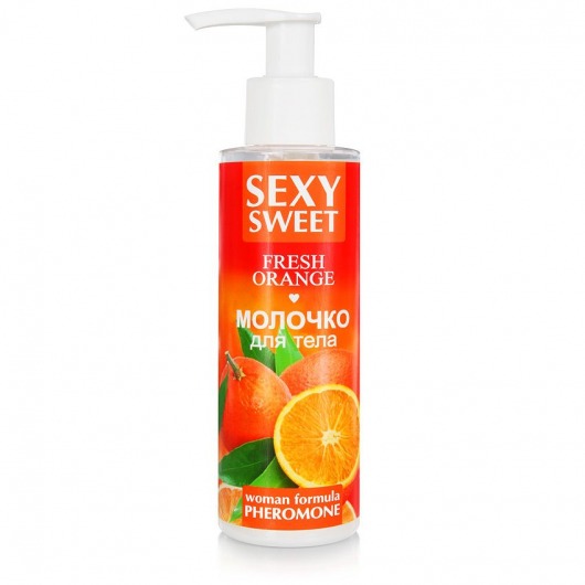 Молочко для тела с феромонами и ароматом апельсина Sexy Sweet Fresh Orange - 150 гр. -  - Магазин феромонов в Ельце
