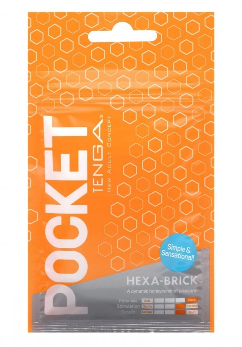 Карманный мастурбатор HEXA-BRICK - Tenga - в Ельце купить с доставкой