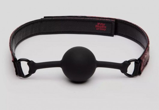 Кляп-шар на двусторонних ремешках Reversible Silicone Ball Gag - Fifty Shades of Grey - купить с доставкой в Ельце
