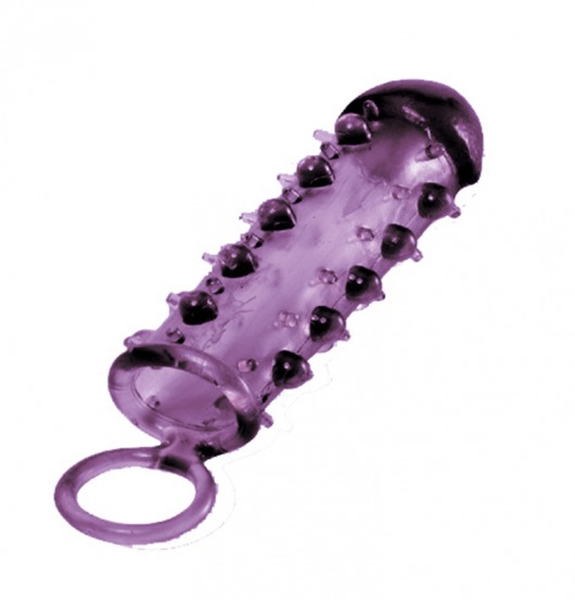 Закрытая фиолетовая насадка с пупырышками SAMURAI PENIS SLEEVE PURPLE - 14,5 см. - NMC - в Ельце купить с доставкой
