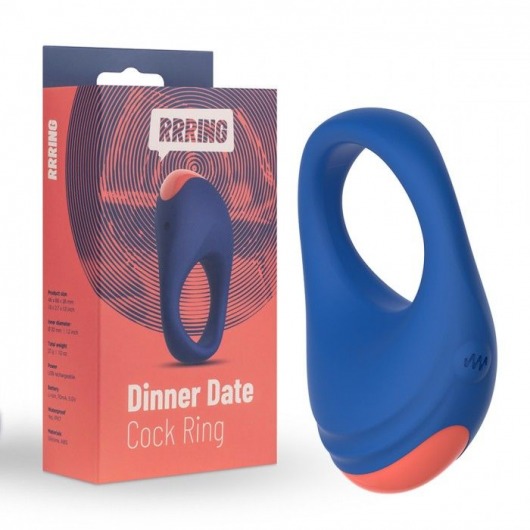 Синее эрекционное кольцо RRRING Dinner Date Cock Ring - FeelzToys - в Ельце купить с доставкой