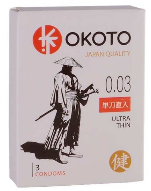 Ультратонкие презервативы OKOTO Ultra Thin - 3 шт. - Sitabella - купить с доставкой в Ельце